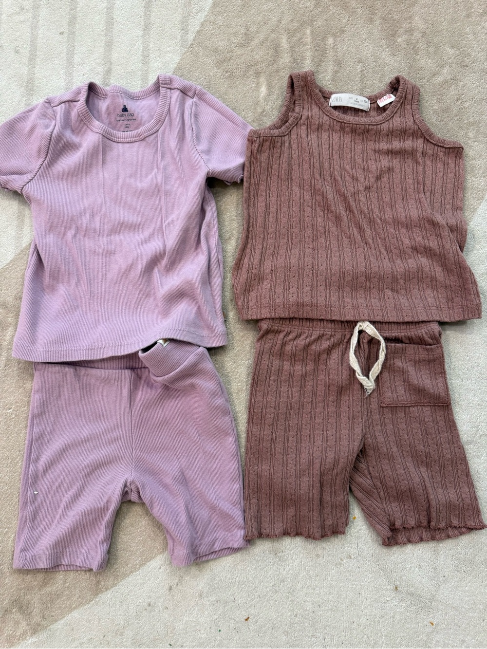 Girls top and shorts sets bundle size 4t